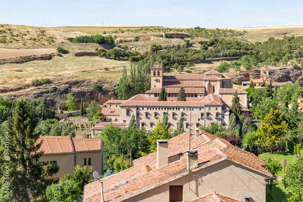 a view over the Monastery of Santa Maria del Parral (Jeronimo Monks) in Segovia city, Castile and Leon, Spain