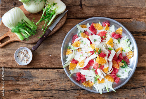  fennel salad with oranges and grapefruit photo