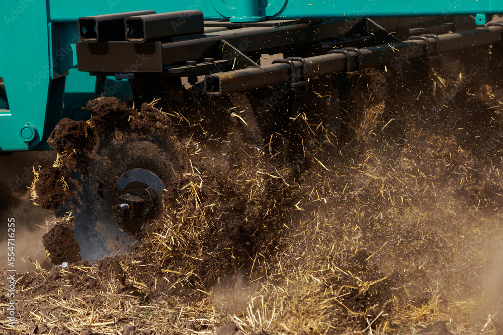 Fototapeta premium disc harrow close-up