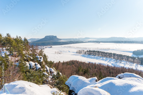 winter scenery in Saxonian Switzerland