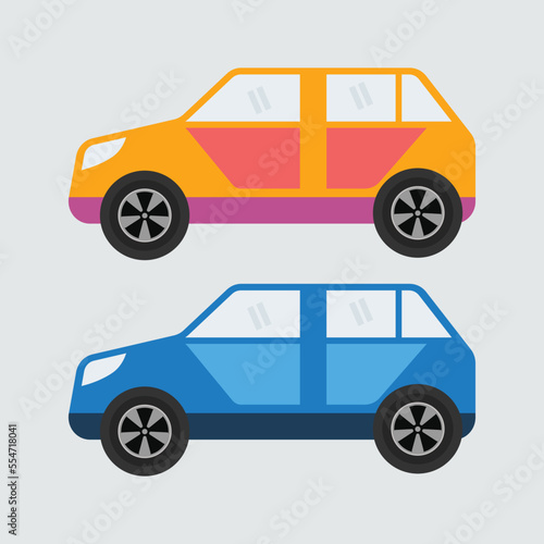 simple minimalist car illustration