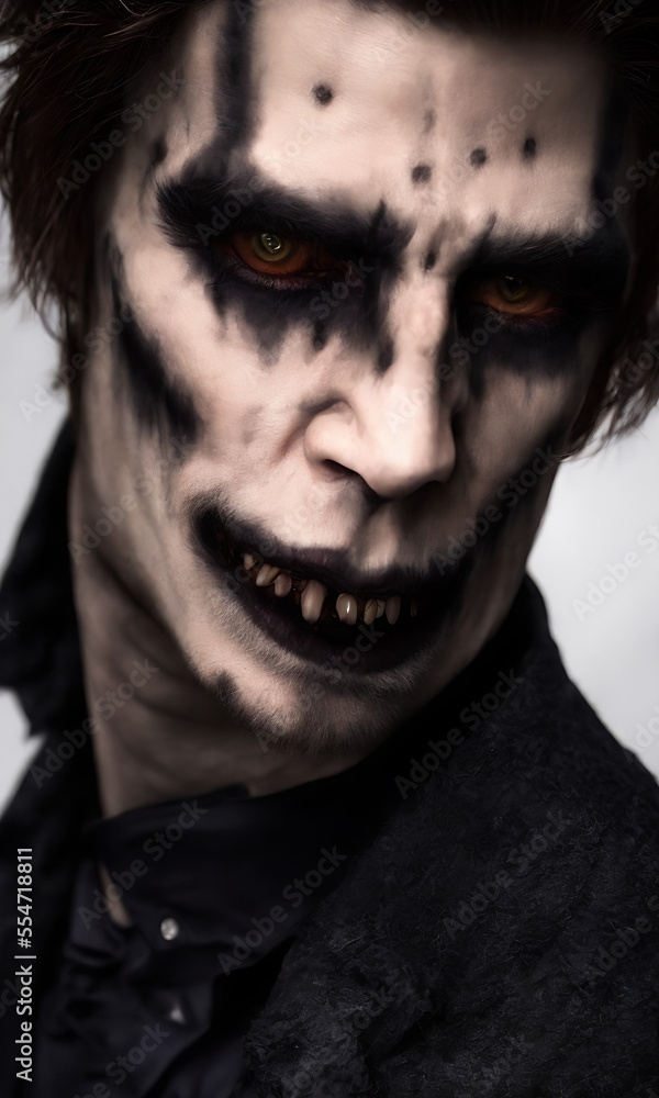 Obraz premium Male vampire, AI Generated