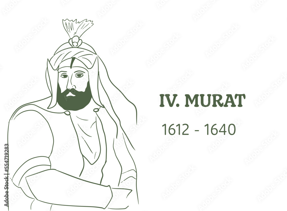 Baghdad conqueror IV. Murat. Ottoman Sultan Baghdad conqueror IV. Murat. Ottoman Sultan