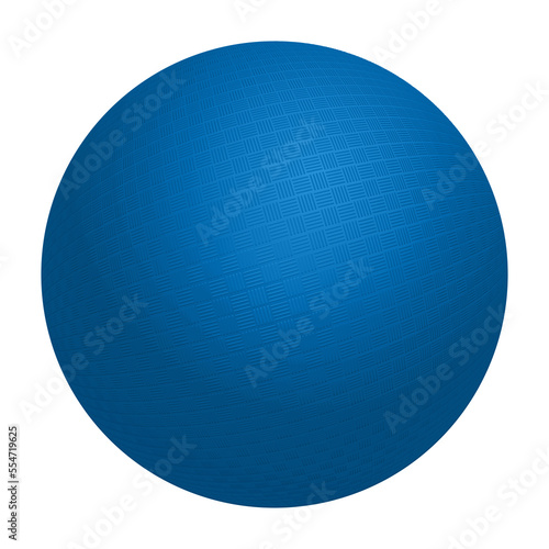 kickball blue color ball isolated png photo