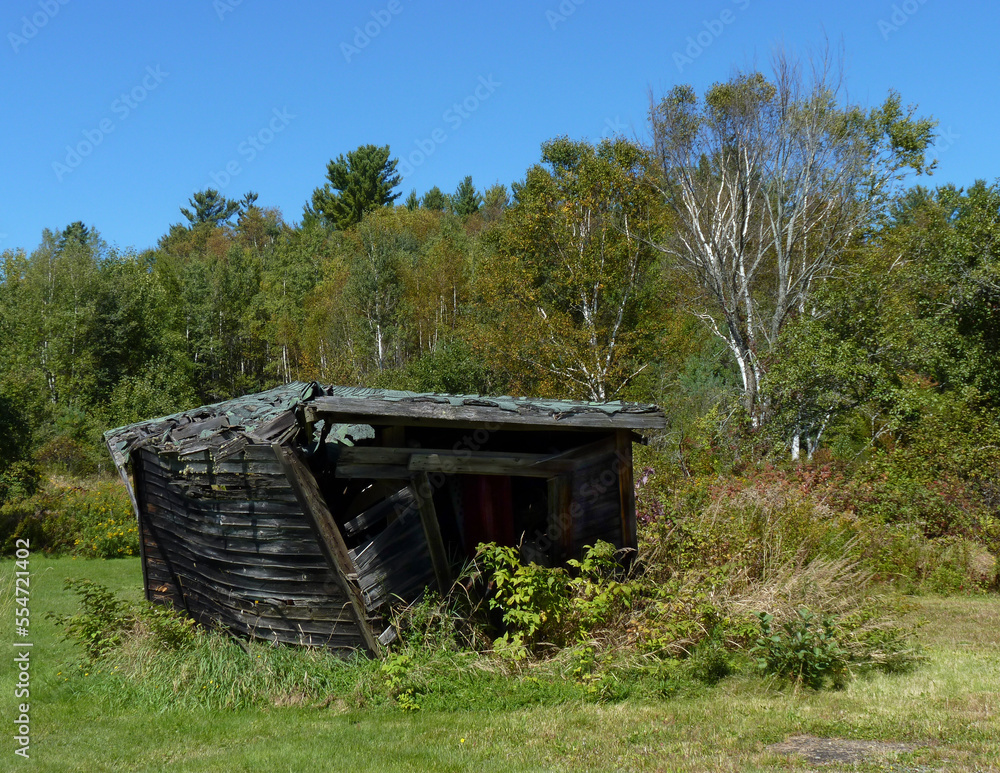 Dilapidated Shack in New Hampshire Countryside Dilapidated Shack in New Hampshire Countryside