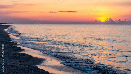 sunset on the beach