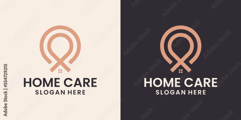 house location navigation luxury logo design