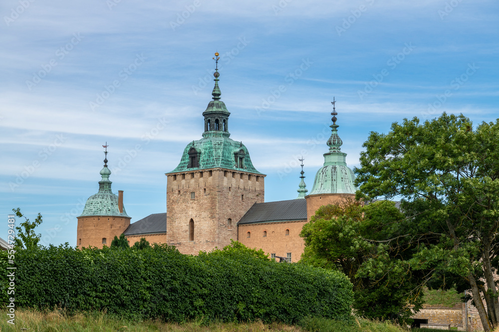 View of The Kalmar Castle in summer, Sweden