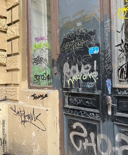 graffiti on the wall