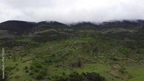 clouds over the mountains