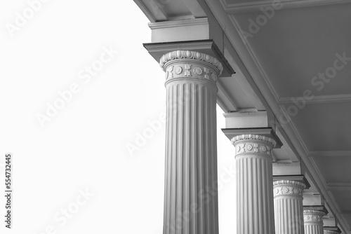 White columns