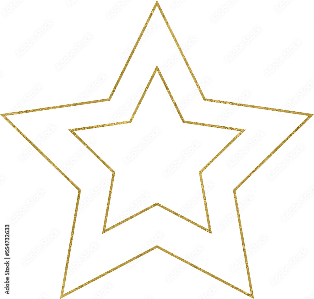 Gold Glitter Decorative Star Gold Glitter Decorative Star