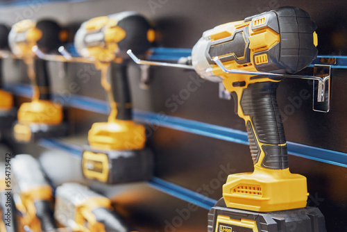 Obraz na plátně A professional tool for work, repair and construction in the store