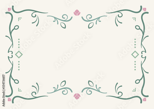 Cadre décoratif inspiration art nouveau
