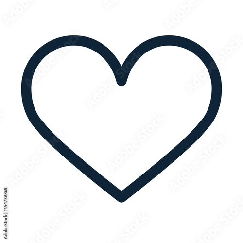 Heart icon. Heart shape. Favorite outline icon.