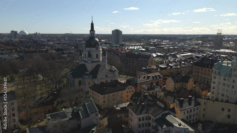 Sodermalm in Stockholm, Sweden by Drone Sodermalm in Stockholm, Sweden by Drone