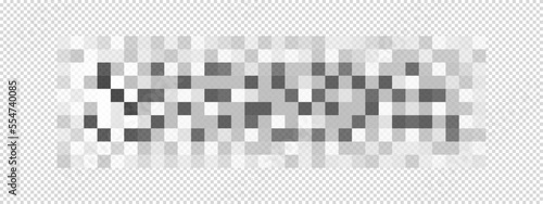 Censor blur texture. Gray pixel mosaic texture. Checkered pattern to hide text, image or another prohibited, privacy or adult only content