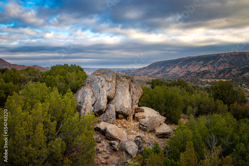 Hiking the Beautiful Palo Duro Canyon State Park in the Near Amarillo, Texas.