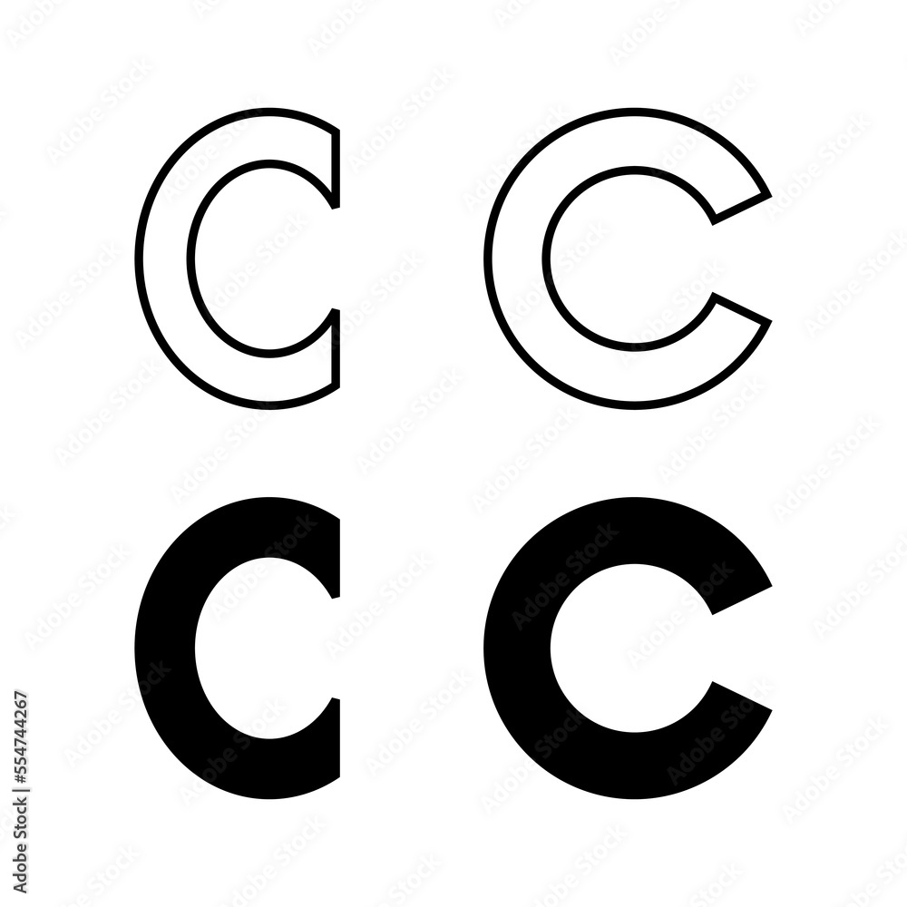 Copyright icon vector for web and mobile app. copyright sign and symbol Copyright icon vector for web and mobile app. copyright sign and symbol