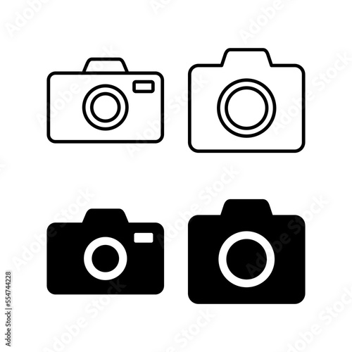 Camera icon vector for web and mobile app. photo camera sign and symbol. photography icon.
