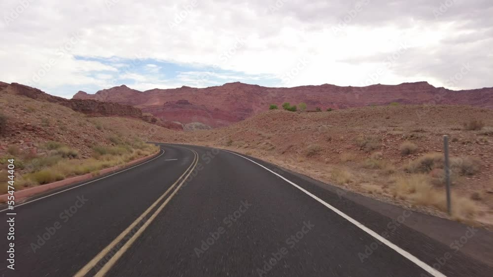 Driving Plate Grand Canyon East Rim Marble Canyon Northbound Multicam Set 13 Front View Colorado River Arizona Southwest USA Driving Plate Grand Canyon East Rim Marble Canyon Northbound Multicam Set 13 Front View Colorado River Arizona Southwest USA