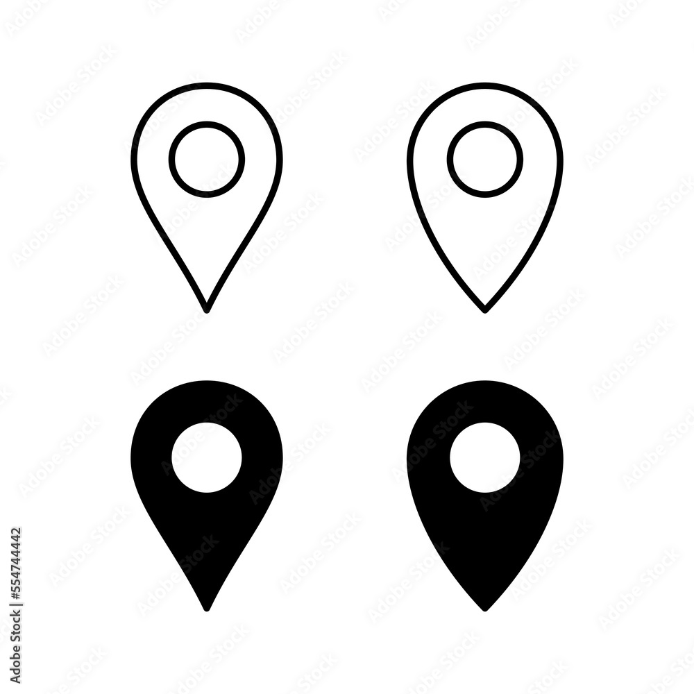Pin icon vector for web and mobile app. Location sign and symbol. destination icon. map pin Pin icon vector for web and mobile app. Location sign and symbol. destination icon. map pin