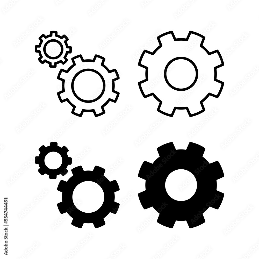 setting Icon vector for web and mobile app. Cog settings sign and symbol. Gear Sign setting Icon vector for web and mobile app. Cog settings sign and symbol. Gear Sign