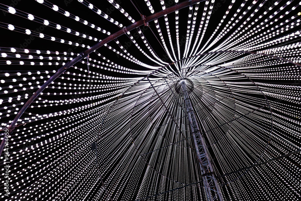 Fototapeta premium Abstract Christmas tree lights 