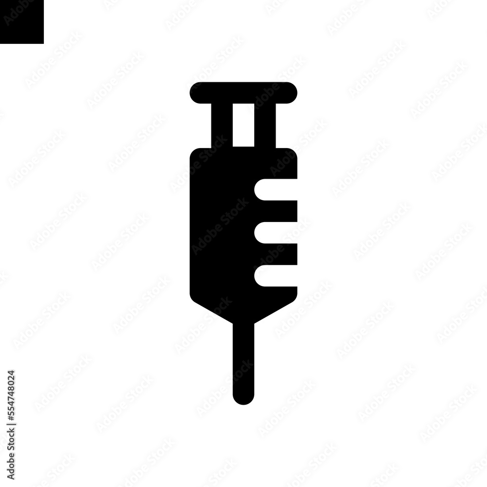 syringe icon logo flat style vector syringe icon logo flat style vector