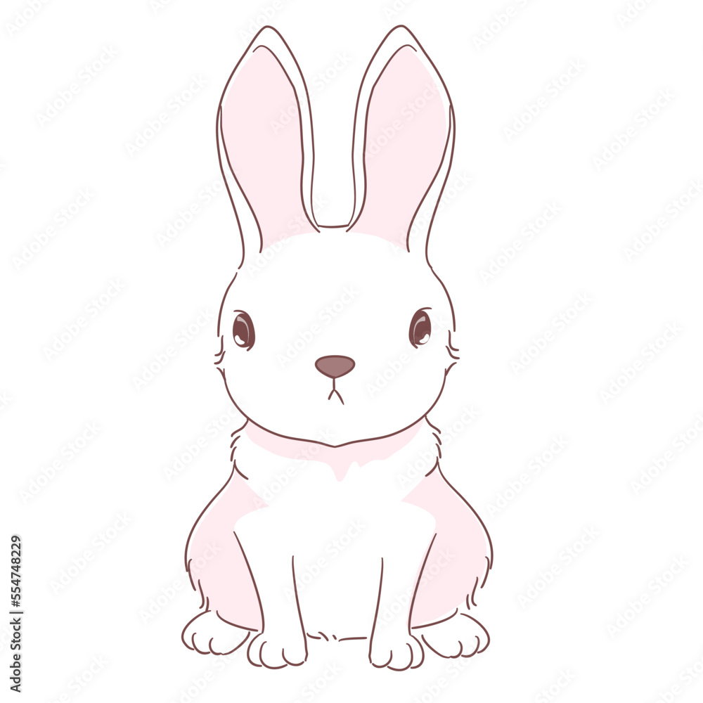Obraz premium Bunny vector on a character design for decoration , illustration
