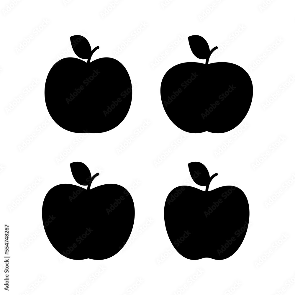 Apple icon vector for web and mobile app. Apple sign and symbols for web design. Apple icon vector for web and mobile app. Apple sign and symbols for web design.