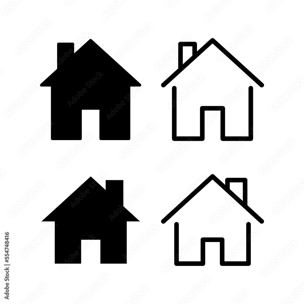 House icon vector for web and mobile app. Home sign and symbol