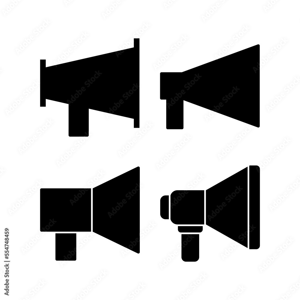 Megaphone icon vector for web and mobile app. Loudspeaker sign and symbol Megaphone icon vector for web and mobile app. Loudspeaker sign and symbol