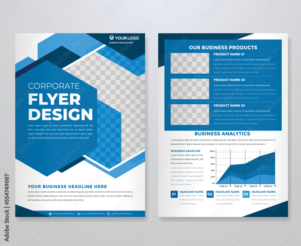 set of business flyer template with minimalist layout and modern style use for promotion kit and product publication set of business flyer template with minimalist layout and modern style use for promotion kit and product publication