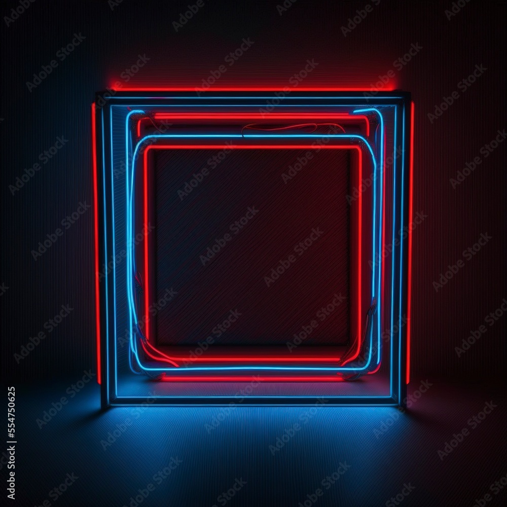 square frame light neon square frame light neon