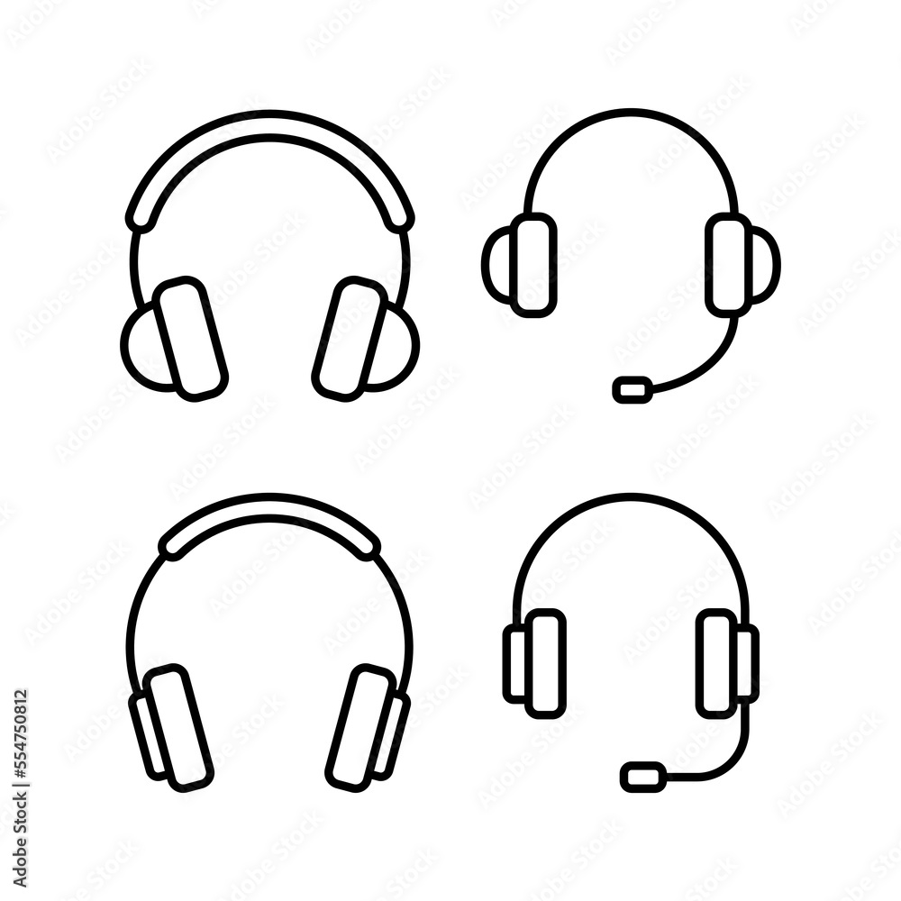 Headphone icon vector for web and mobile app. headphone sign and symbol Headphone icon vector for web and mobile app. headphone sign and symbol
