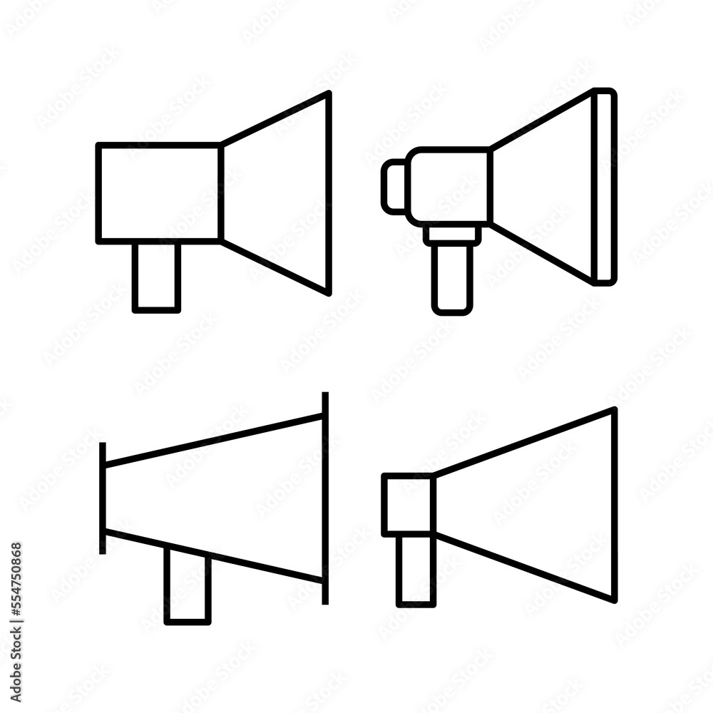 Megaphone icon vector for web and mobile app. Loudspeaker sign and symbol Megaphone icon vector for web and mobile app. Loudspeaker sign and symbol