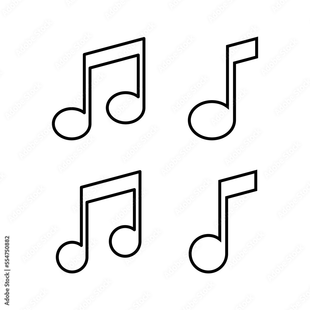 Music icon vector for web and mobile app. note music sign and symbol Music icon vector for web and mobile app. note music sign and symbol