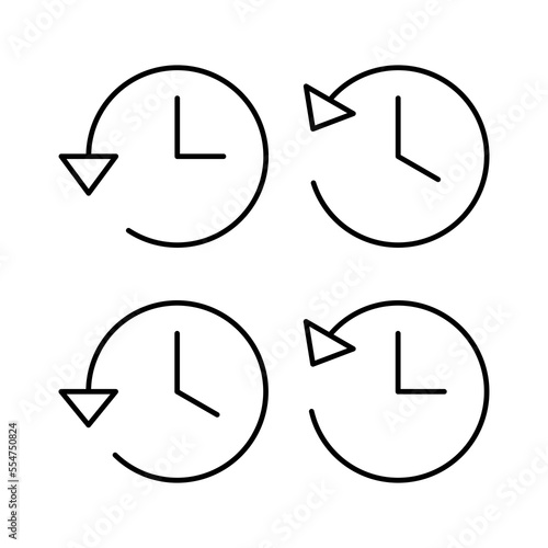 History icon vector for web and mobile app. recent event history sign and symbol
