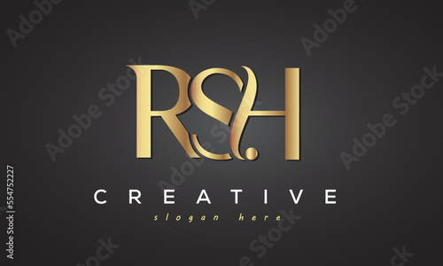 RSH creative luxury logo design