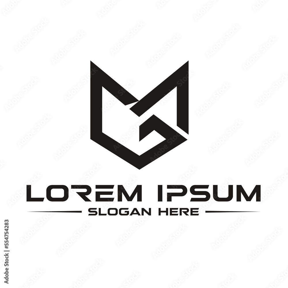 MG or GM monogram logo MG or GM monogram logo