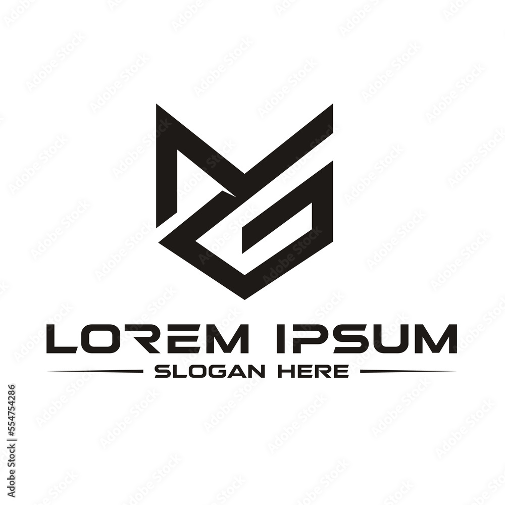 MG or GM monogram logo MG or GM monogram logo