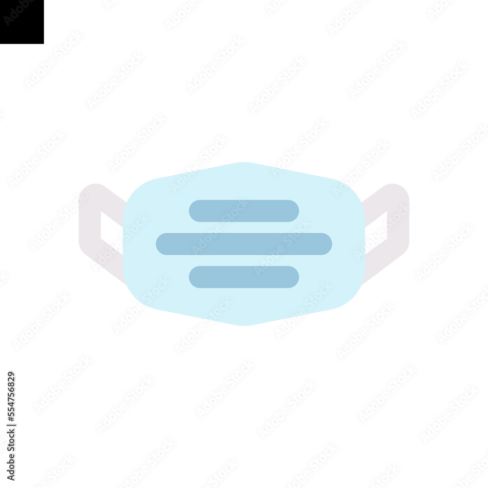face mask icon logo flat style vector face mask icon logo flat style vector