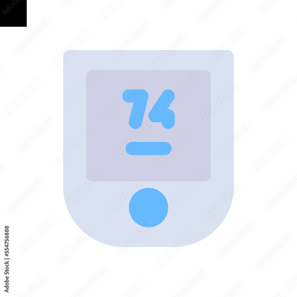 oximeter icon logo flat style vector oximeter icon logo flat style vector
