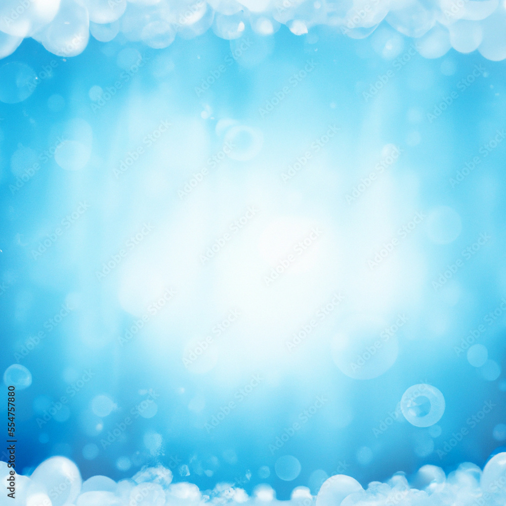 Abstract winter background with abstract snow background in white and blue generative ai illustration Abstract winter background with abstract snow background in white and blue generative ai illustration