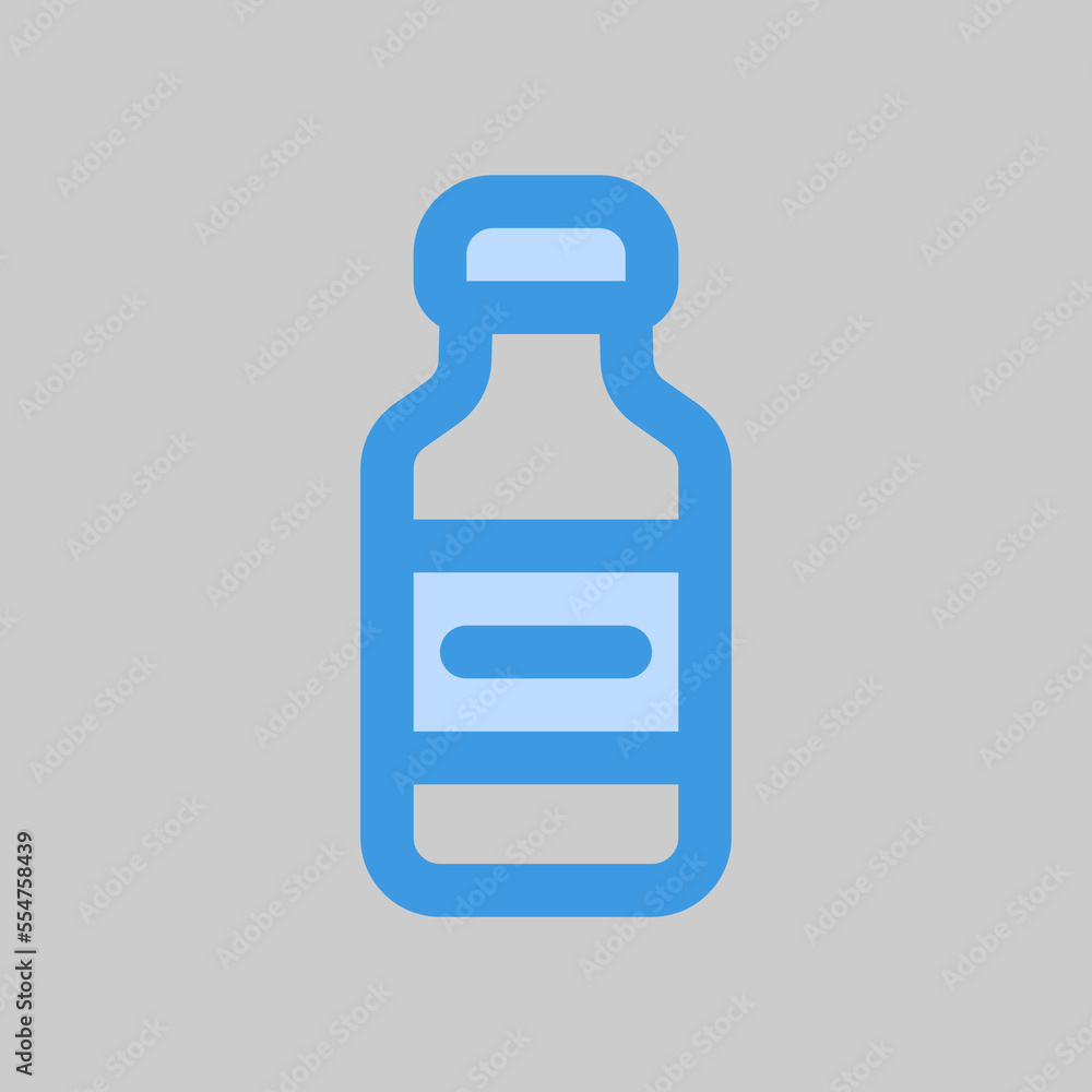 Water bottle icon in blue style about travel, use for website mobile app presentation Water bottle icon in blue style about travel, use for website mobile app presentation