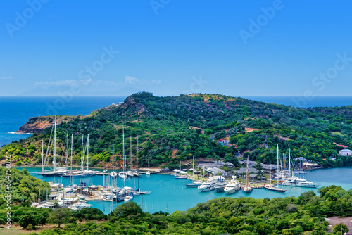 Canvas Print Nelson’s Dockyard National Park Panorama, UNESCO World Heritage Site, Antigua an