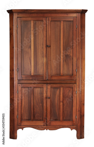 Armoire shaker style with clipping path.