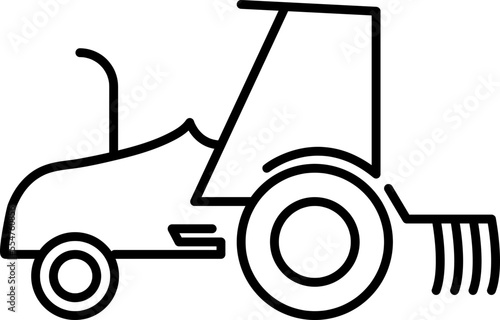 Plowing icon line symbol trendy style icon on white background..eps