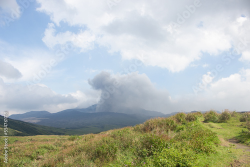 Aso Volcano - active volcano, Kumanoto, Japan